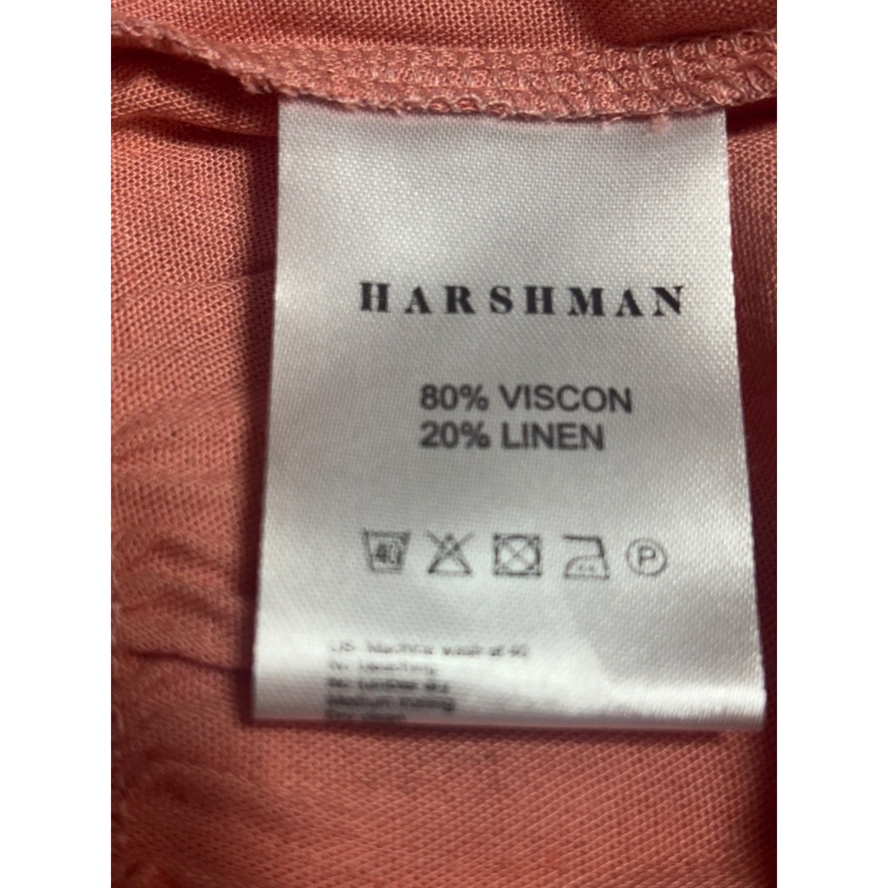 Harshman NEW Ella Midi 3/4 Sleeve Tiered A-Line V-Neck Dress Rose Size X-Small‎ - Picture 7 of 8